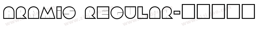 Aramis Regular字体转换